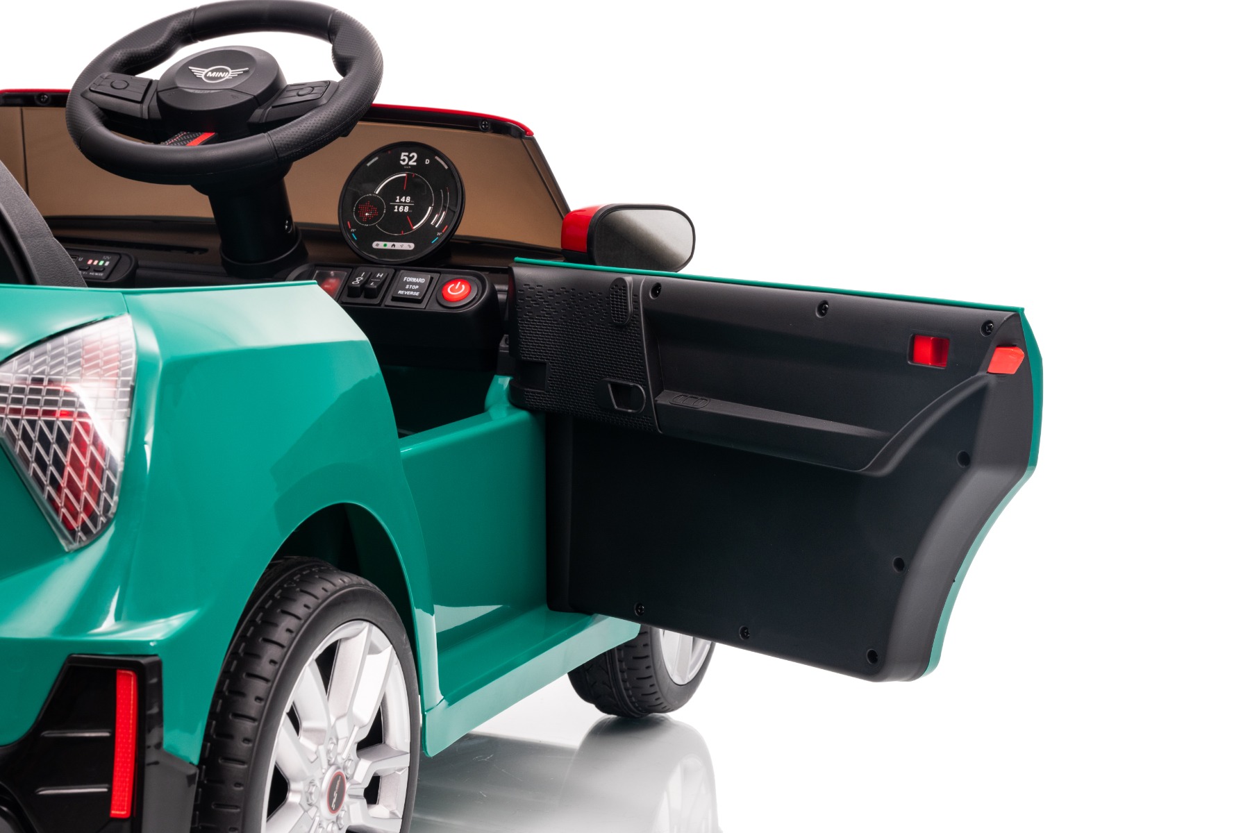 Öffnende Tür mit Sicherheitsverriegelung