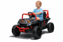 Elektroauto für Kinder UTV Small 12V, schwarz, Hinterradantrieb, 12V Batterie, Kunststoffräder, Breiter Doppelsitz für nur ein Kind, 2,4 GHz Fernbedienung, MP3-Player mit USB/SD-Eingang, LED-Leuchten