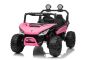 Elektrisches Kinderauto T-REX Ride 4x4 Zweisitzer 24V, rose, MP3-Player mit USB/AUX-Eingang, Allradantrieb (4x4), Lithiumbatterie, Federung, Fernsteuerung, LED-Lichter