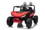 Elektrisches Kinderauto T-REX Ride 4x4 Zweisitzer 24V, rot, MP3-Player mit USB/AUX-Eingang, Allradantrieb (4x4), Lithiumbatterie, Federung, Fernsteuerung, LED-Lichter