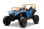 Elektrisches Ride-on Buggy Arctic CAT XXL 4x4 24V, blau, Zweisitzer, weiche EVA-Räder, leistungsstarke Motoren, Lithium-Batterie, MP3-Player mit Bluetooth, Hinterradfederung, Kunstledersitze, lizenziert