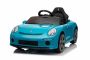 Lizenziertes Elektrofahrzeug RUF GT 12V, blau, mit öffnenden Türen, 2,4 GHz Fernbedienung, LED-Lichter vorne und hinten, USB/Aux-Eingang, Lithium-Batterie, 2 x 35W Motor, ORIGINALE Lizenz