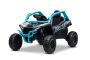 Elektrisches Kinderauto Kawasaki TERYX KRX 1000 12V, blau, Einsitzer, Hinterachs-Federung, 2,4-GHz-Fernbedienung, Lithium-Batterie, 2 × 25W Motoren, Öffnende Schutzrahmen, MP3-Player mit USB/AUX-Eingang, Lizenziert