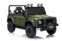 Elektrisches Kinderfahrzeug Land Rover Defender 110 SVX 12V, grün, 4X4-Antrieb, LED-Lichter, Vorder- und Hinterradfederung, 2,4-GHz-Fernbedienung, USB/AUX-Eingang, Bluetooth, Lithium-Akku, 4 x 25W-Motor, ORIGINALE Lizenz