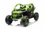 Elektro Kinderauto Can-am Maverick 24V, Grün, Zweisitzer, Hinterradfederung, 2,4-GHz-Fernbedienung, Tragbarer Lithium-Akku, 4 x 200-W-Motoren, EVA-Räder, verstellbarer Fahrersitz, MP3-Player mit USB/SD-Eingang, lizenziert