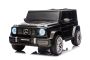 Elektrisches Kinderauto Mercedes-Benz G63 AMG 4x4, Zweisitzer, 24V, schwarz, MP3-Player mit USB/AUX- und Bluetooth-Anschluss, Allradantrieb (4x4), Lithium-Batterie, EVA-Räder mit Federung, Kunstledersitze, Fernbedienung, lizenziert