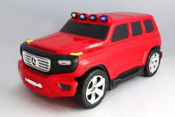 Kinder ziehen lizenziertes Mercedes-Benz Ener-G-Force-Gepäck mit - Rote kleine Reisetasche