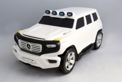 Kinder ziehen lizenziertes Mercedes-Benz Ener-G-Force-Gepäck mit - Weiss, kleine Reisetasche