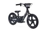 Elektro Laufrad für Kinder RIRIBIKE RTX6 24V (16"), schwarz, Lithiumbatterie, 250W-Motor, Scheibenbremse, verstellbarer weicher PU-Sitz