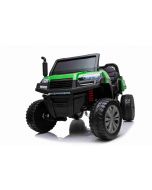 Farm-Elektroauto RIDER 4X4 mit Vierradantrieb, 2x12V Batterie, EVA-Räder, Federachsen, 2,4 GHz Fernbedienung, Zweisitzer, MP3-Player mit USB/SD-Eingang, Bluetooth