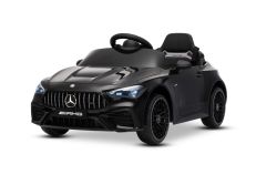 Elektrisches Kinderfahrzeug Mercedes CLE 12V mit Hinterradantrieb, schwarz, Einsitzer, Lithium-Akku, LED-Beleuchtung, breiter Sitz, 2,4-GHz-Fernbedienung, MP3-Player mit USB/AUX-Eingang und Bluetooth-Verbindung, ORIGINAL-Lizenz