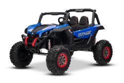 Electric Ride-On Toy Car RSX White - 2.4Ghz, 24V, 4 X MOTOR, remote control, two-seats in leather, Soft EVA wheels, FM Radio, Bluetooth