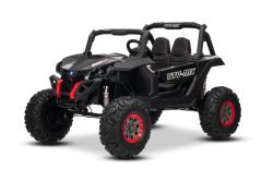 Electric Ride-On Toy Car RSX White - 2.4Ghz, 24V, 4 X MOTOR, remote control, two-seats in leather, Soft EVA wheels, FM Radio, Bluetooth