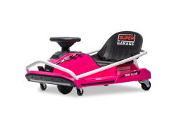 Beneo Motors Drift Elektro-Go-Kart 24V, pink, 300-W-bürstenloser Motor, Lithium-Batterie, Driftmodus mit einer Geschwindigkeit von bis zu 14 km/h, robuster Stahlrahmen, Sicherheitsgurt, Sportsitz, Multifunktionslenkrad