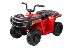 Lizensiertes elektrisches Ride-on Quad Arctic Cat 12V mit Hinterradantrieb, rot, LED-Beleuchtung, Lithium-Akku, 2 x 25W Motoren
