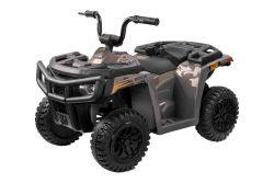 Lizensiertes elektrisches Ride-on Quad Arctic Cat 12V mit Hinterradantrieb, graue, LED-Beleuchtung, Lithium-Akku, 2 x 25W Motoren