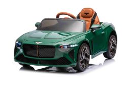 Elektrisches Kinderauto Bentley Bacalar 12V, grün, Türen öffnen nach oben, 2,4 GHz Fernbedienung, LED-Beleuchtung, USB/AUX-Anschluss, Federung, Lithium-Akku, 2 x 25W Motor, ORIGINALE Lizenz