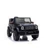 Elektroauto Mercedes G Neu, Schwarz, Originallizenz, Batteriebetrieben, Türen öffnen, Einzelsitz, 2x Motor, 12 V Batterie, 2,4 GHz Fernbedienung, Hinterradfederung, Sanfter Start