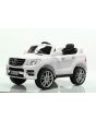 Elektroauto Kinder  Mercedes-Benz ML 350, Elektrofahrzeug, Weiss, Originallizenz, Batteriebetrieb, Öfnungstüren, Sitz aus Kunststoff, 2x Motor, 12V-Batterie, 2,4-GHz-Fernbedienung, Smooth Start, Dämpfung
