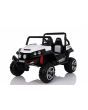 Electric Ride-On Toy Car RSX White - 2.4Ghz, 24V, 4 X MOTOR, remote control, two-seats in leather, Soft EVA wheels, FM Radio, Bluetooth