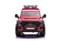 Kinder-Elektroauto Ford Super Duty 24V rot, Zweisitzer, 4X4-Antrieb mit leistungsstarken 24V-Motoren, Kunstledersitze, EVA-Doppelhinterrädern, 2,4 GHz-Fernbedienung, LED-Lichtrampe, MP3-Player mit USB-Eingang, ORIGINAL-Lizenz