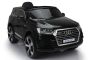 Kinder Elektroauto Audi Q7 Quattro Neu, Schwarz, Originallizenz, Batteriebetrieben, Türen öffnen, Einzelsitz, 2x Motor, 12 V Batterie, 2,4 GHz Fernbedienung, weiche EVA-Räder, Sanfter Start