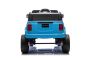 Elektrisches Kinderauto Toyota Landcruiser 12V, blau, breiter Einzelsitz, 2,4 GHz Fernbedienung, USB-/AUX-Eingang, Bluetooth, Federung, Lithiumbatterie, LED-Lichter, 2 x 25W Motor, ORIGINAL-Lizenz