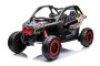Elektro Kinderauto Can-am Maverick, schwarz, Zweisitzer,Hinterradfederung, 2,4-GHz-Fernbedienung, tragbarer Akku, 4 x 35-W-Motoren, EVA-Räder, verstellbarer Fahrersitz, MP3-Player mit USB/SD-Eingang, lizenziert