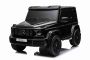 4x4² Kinder elektroauto 12V 2 sitzer Mercedes Benz G63 AMG, Schwarz lackiert, MP4-Player mit USB/AUX-Eingang, 4x4-Antrieb, 24V/7Ah Batterie, 4 x 200W Motoren, EVA-Räder mit Federung, Kunstledersitze, Fernbedienung, Lizenziert